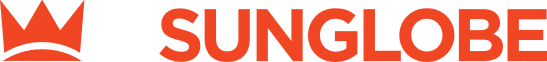 Sunglobe pipot omalla painatuksella logo.